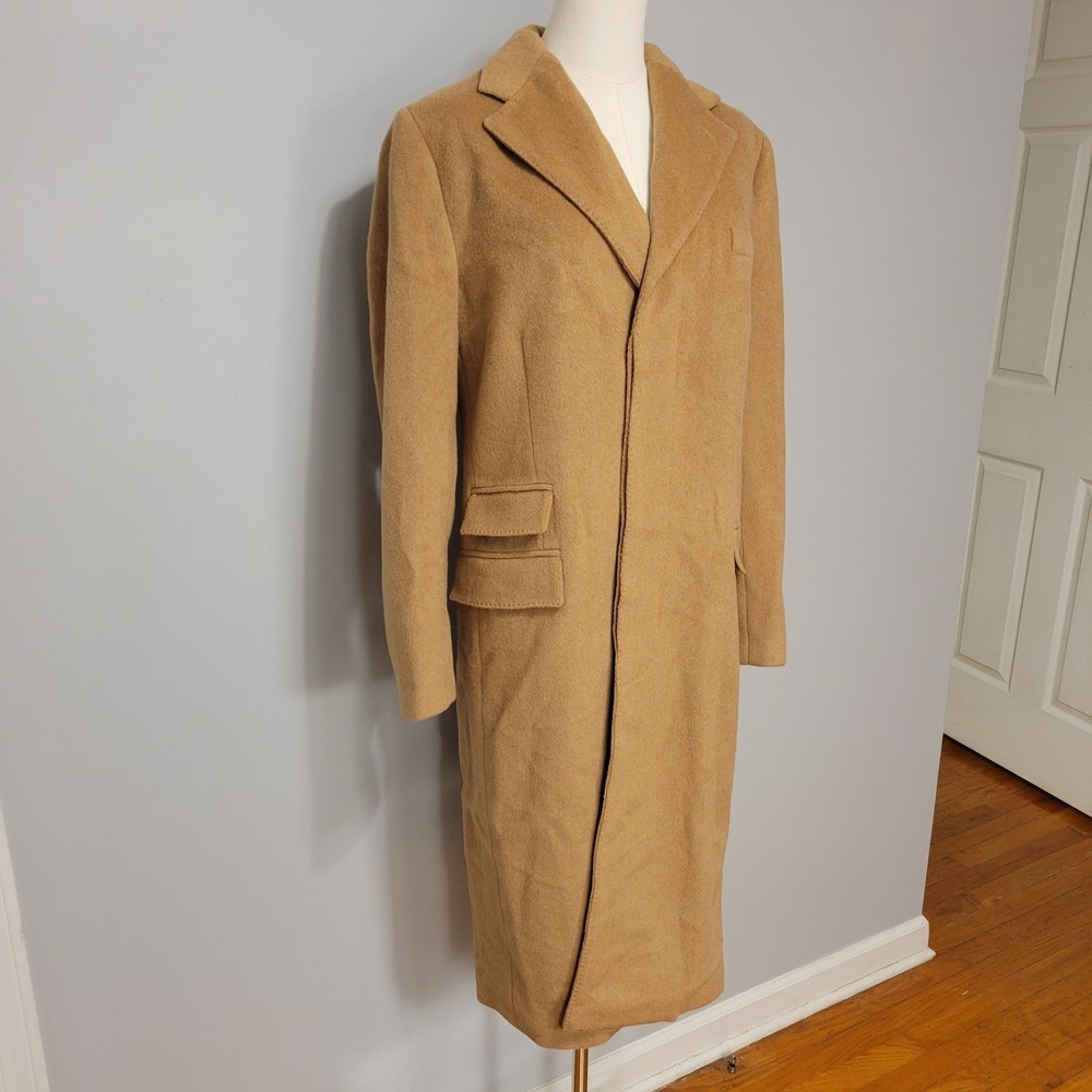 Ralph Lauren Purple Label Beatrisa Camel Hair Trench Coat Womens 10 $3,990